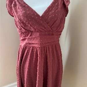 Chic Mauve Midi Dress